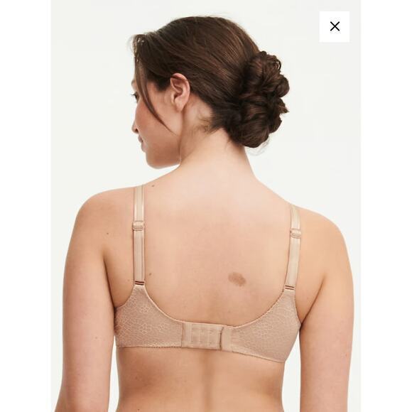 Chantelle 32DDD Bra C Magnifique Seamless Unlined Minimizer Nude Sand Adjustable - Picture 2 of 9